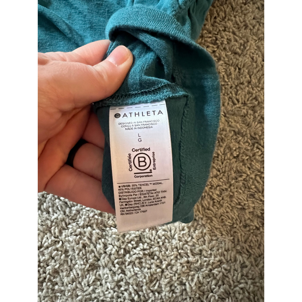Women's Athleta Blue Tank Top L - Picture 3 of 4